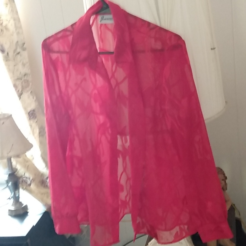 Women's Sheet Red Blouse